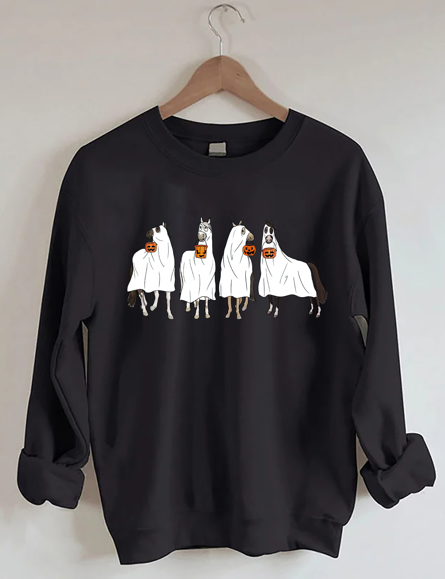 Halloween Horse Ghost Sweatshirt