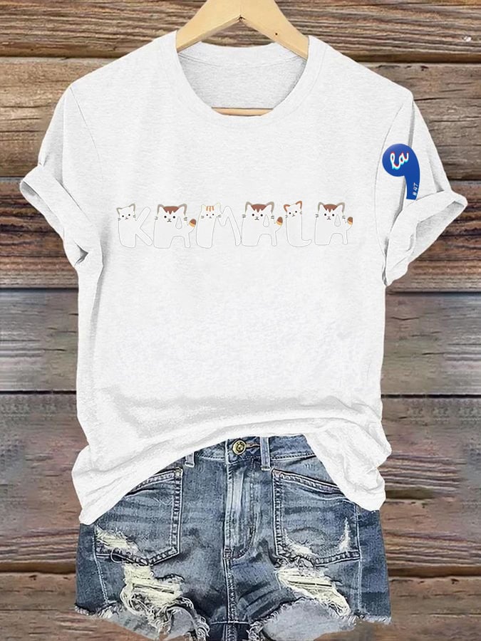 Women'S Casual La Print Casual T-Shirt