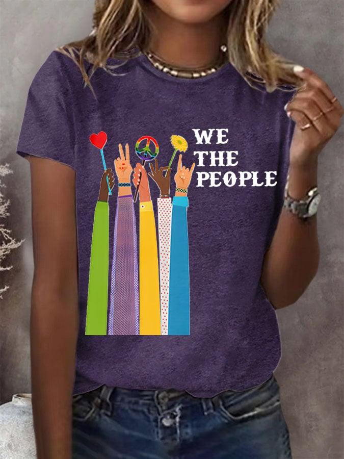 Women'S We The People Peace Printed T-Shirt