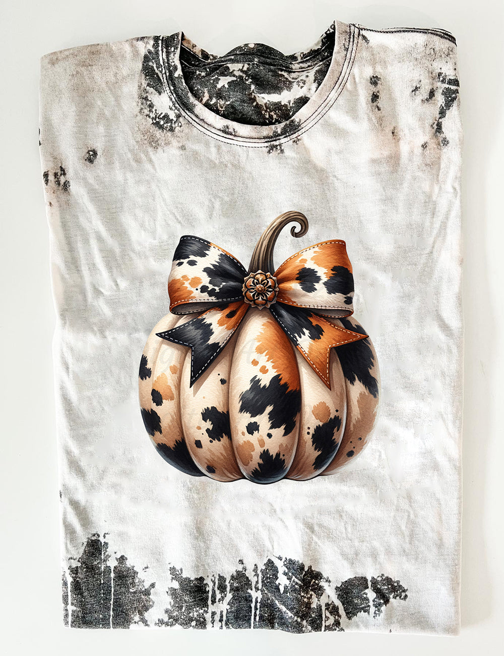 Women's Halloween Pumpkin Print T-Shirt