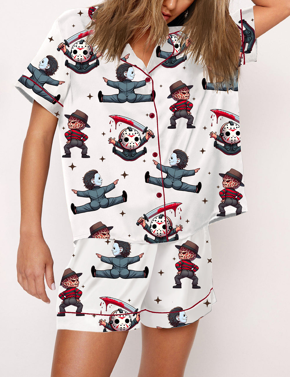 Women's There's Some Horrors In This House Halloween Pajama Set