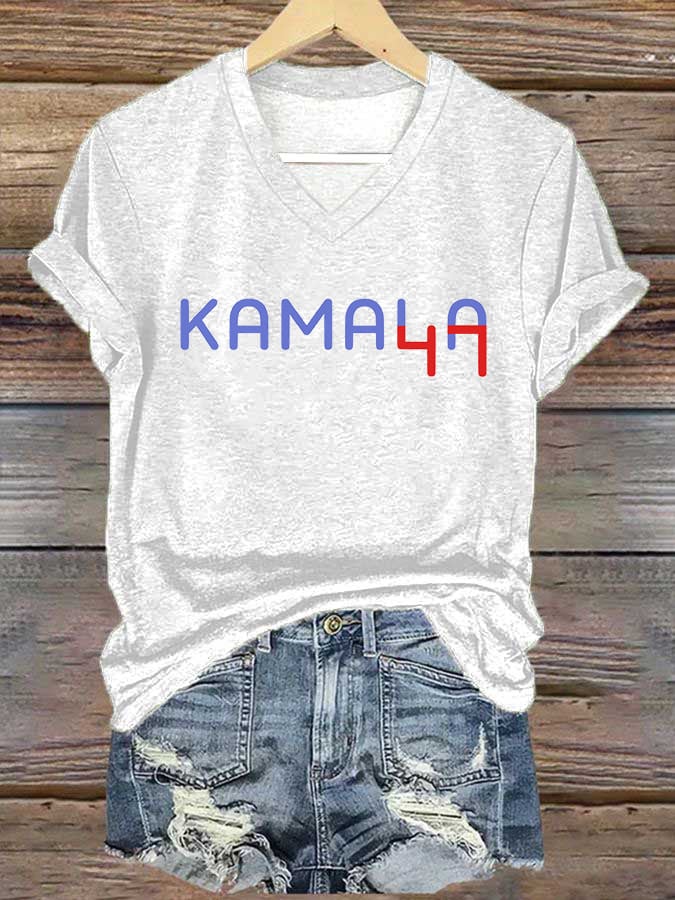 Women'S Retro Print T-Shirt