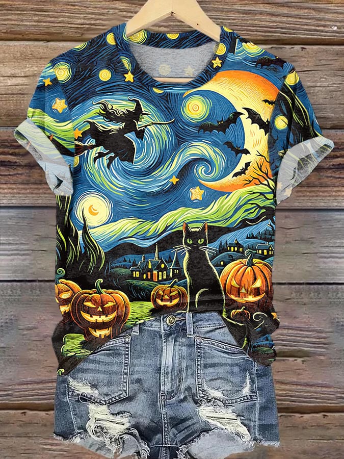 Women's Witch Print Shirt