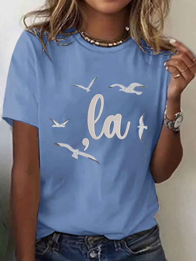 Women's Cat Ladies Print T-Shirt