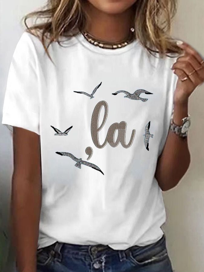 Women's Cat Ladies Print T-Shirt