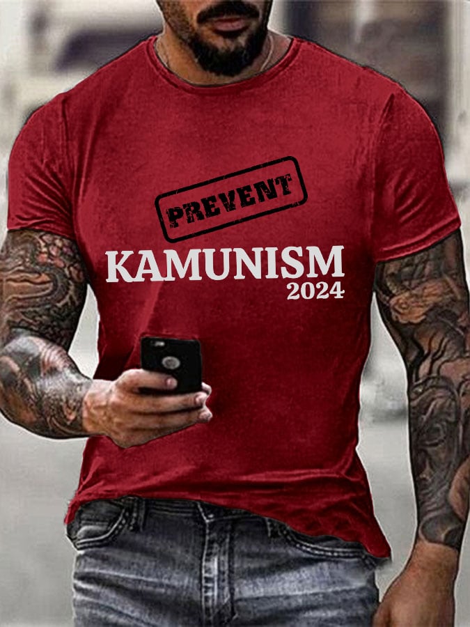 Men's Prevent Kamunism Print T-shirt