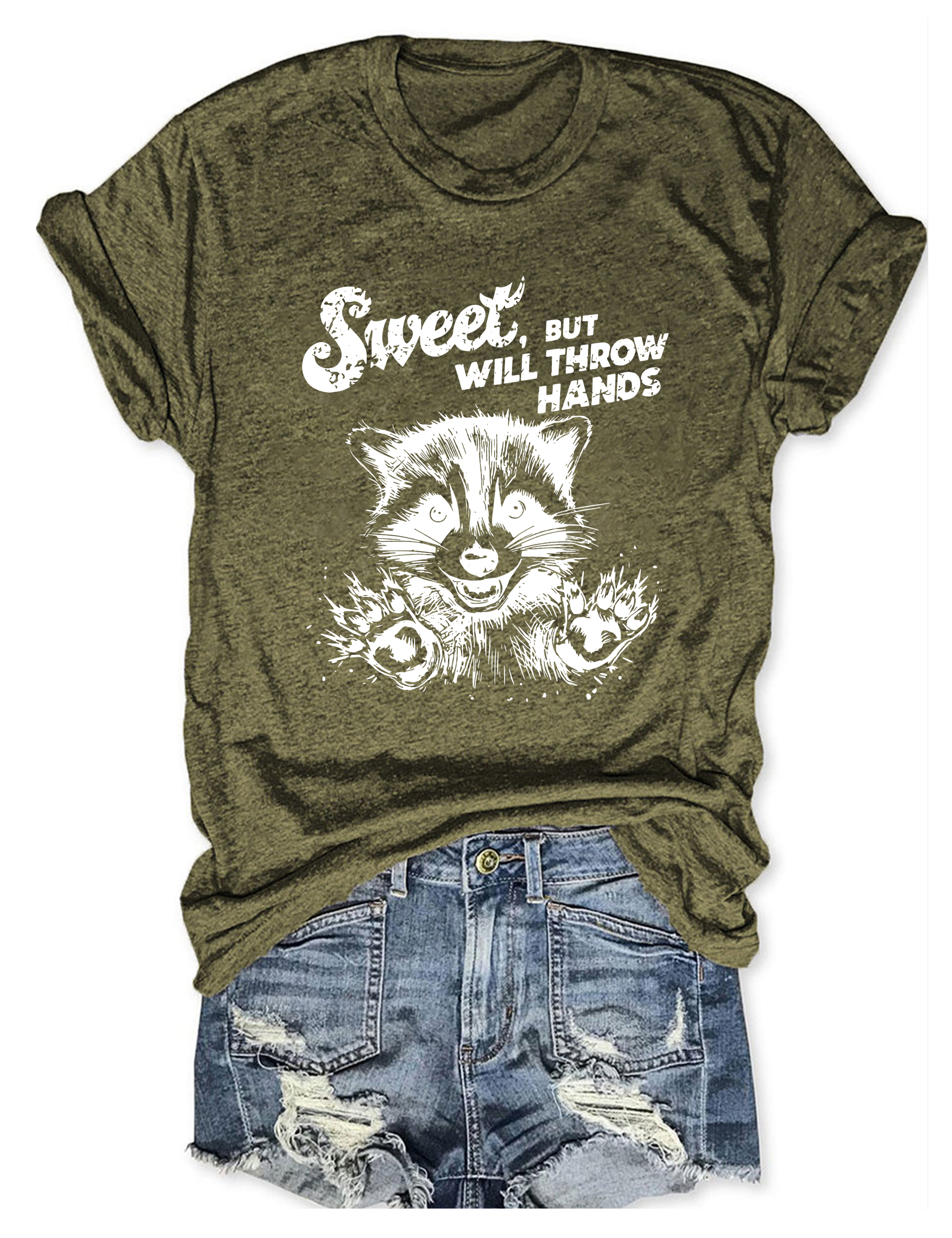 Sweet But Will Throw Hands T-Shirt