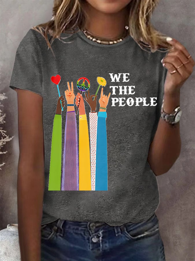 Women'S We The People Peace Printed T-Shirt