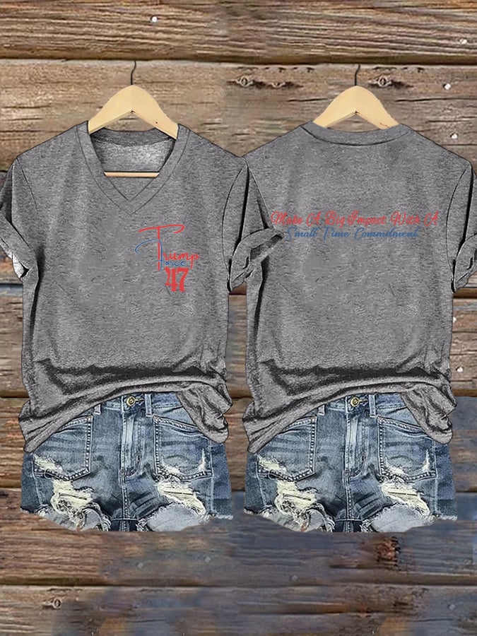 Women'S Make A Big Impact With A Small Time Commitment. Force 47 Print T-Shirt