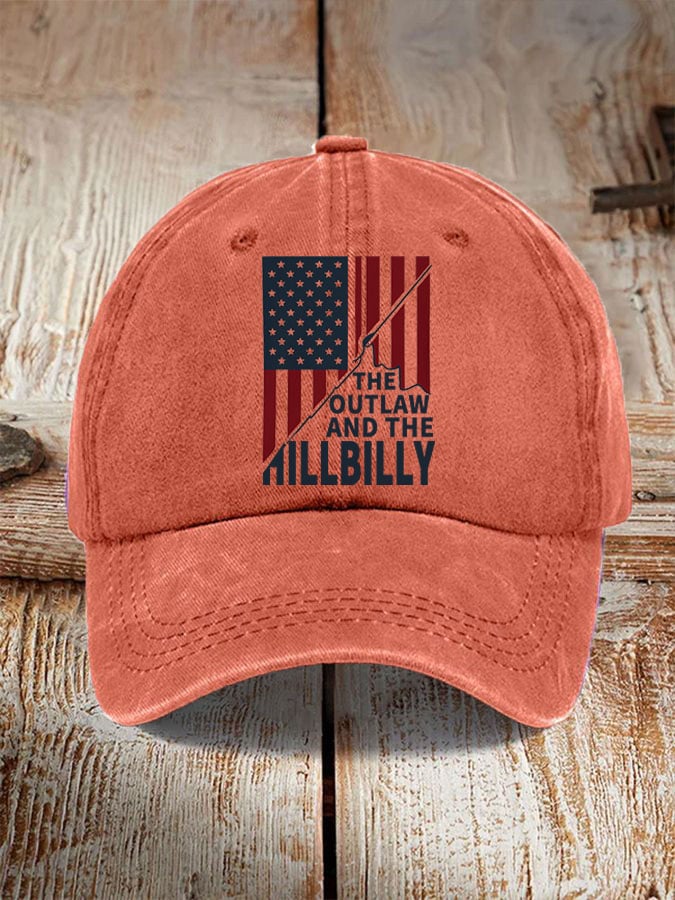 The Outlaw and The Hillbilly print hat