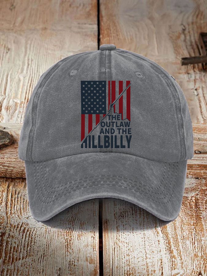 The Outlaw and The Hillbilly print hat