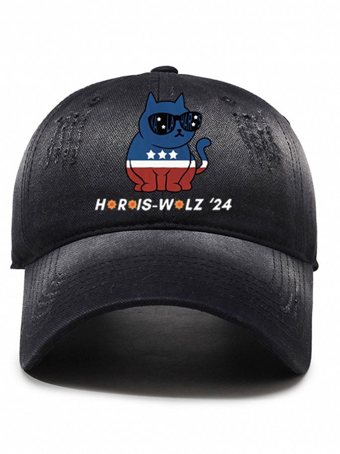 Unisex La Cat Print Baseball Cap