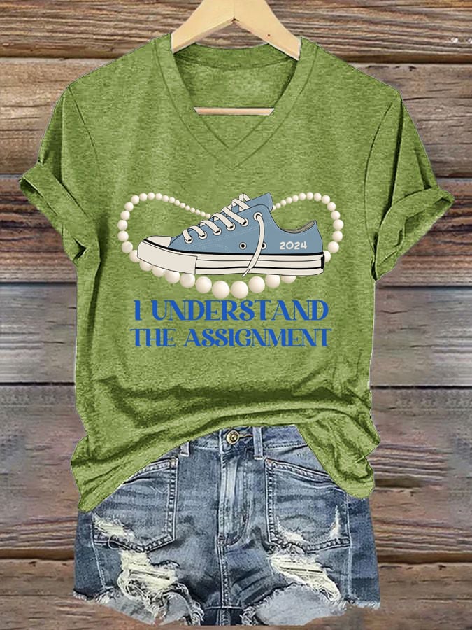 Women's I Understood The Assignment Print T-shirt