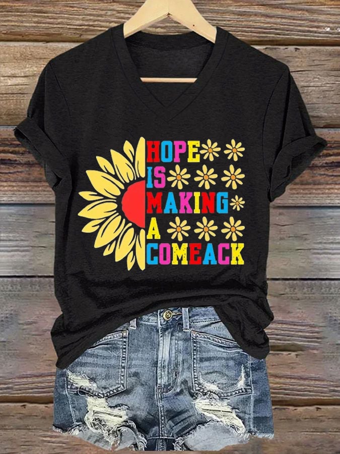 Women's Hope Is Making A Comeback  T-shirt