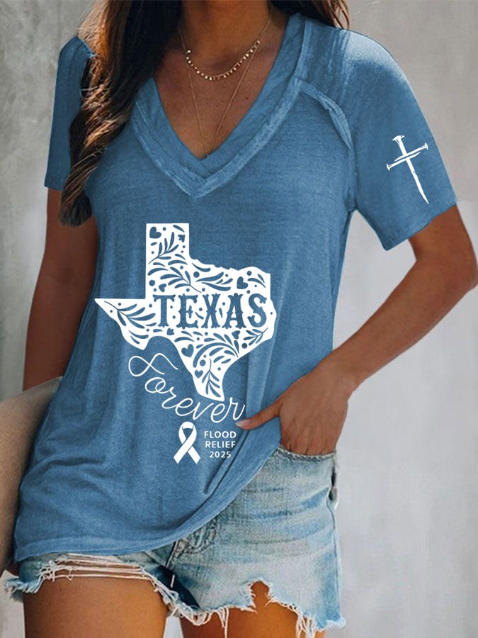 Women's Texas Flood Print T-Shirt