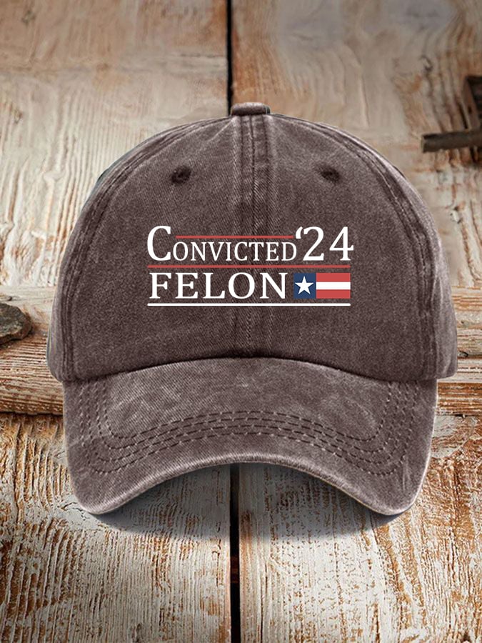 Convicted Felon Print Unisex Cap