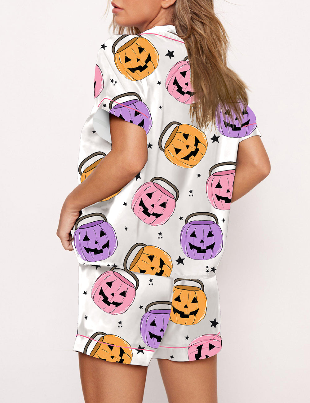 Women's Pumpkin Buckets Pajama Set