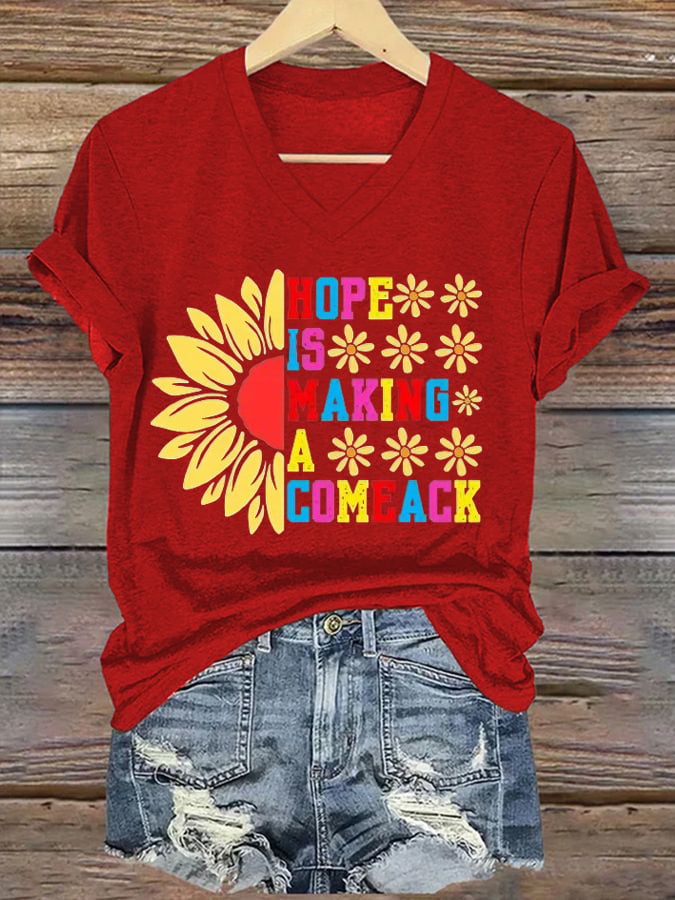 Women's Hope Is Making A Comeback  T-shirt