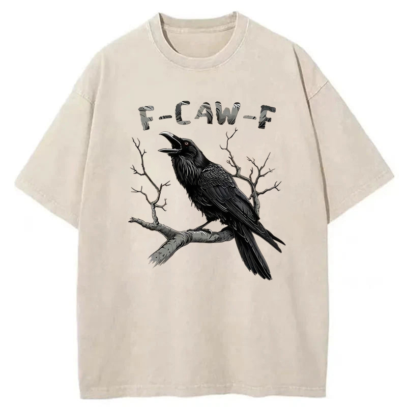 F-Caw-F Crow Washed T-Shirt