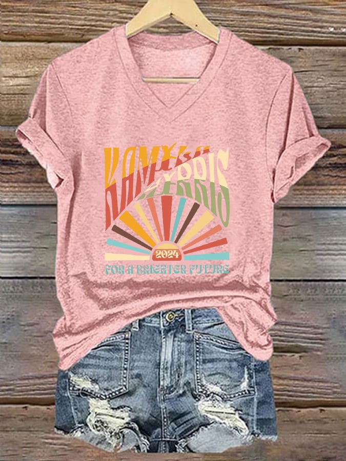 Women's For A Brighter Future Rainbow Print T-shirt