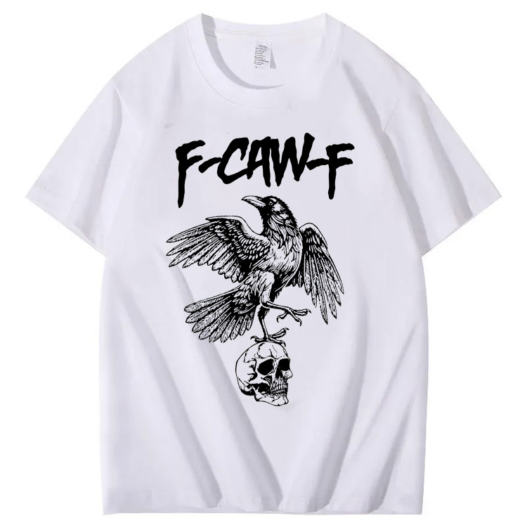 F-CAW-F Skull Pattern T-Shirt