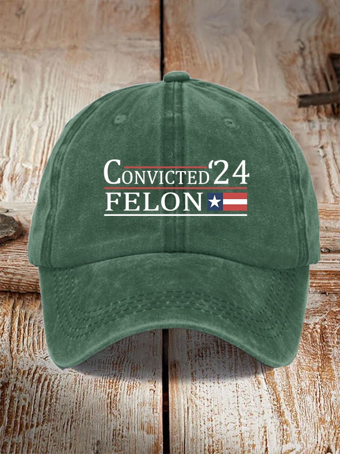 Convicted Felon Print Unisex Cap
