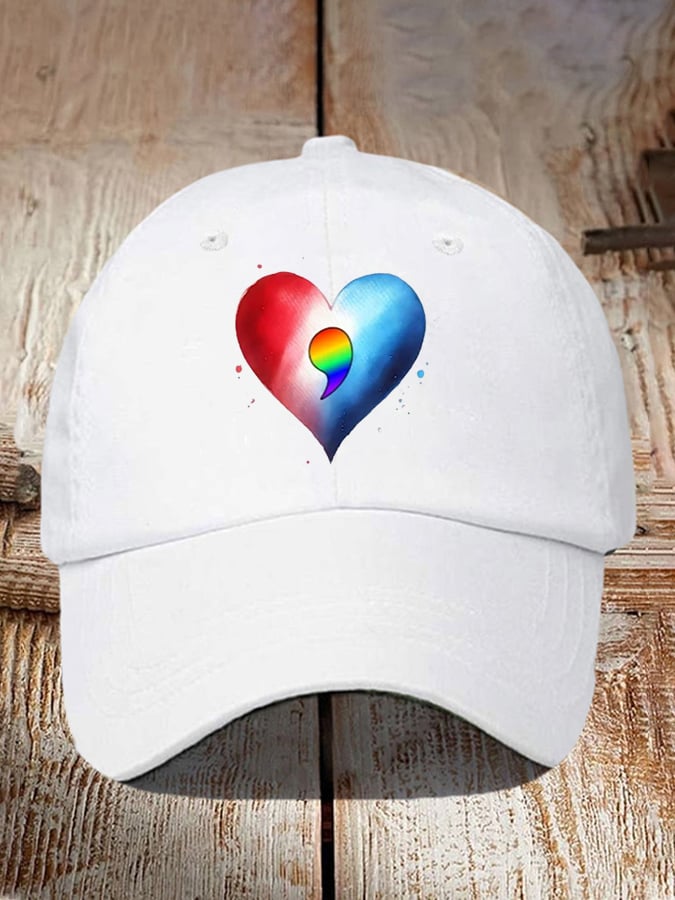 Unisex  Love  Comma Print Baseball Cap