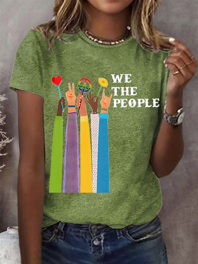 Women'S We The People Peace Printed T-Shirt