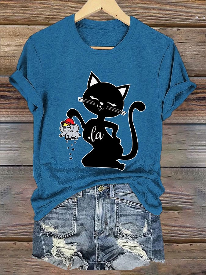 Women's Childless Cat Lady Print T-Shirt