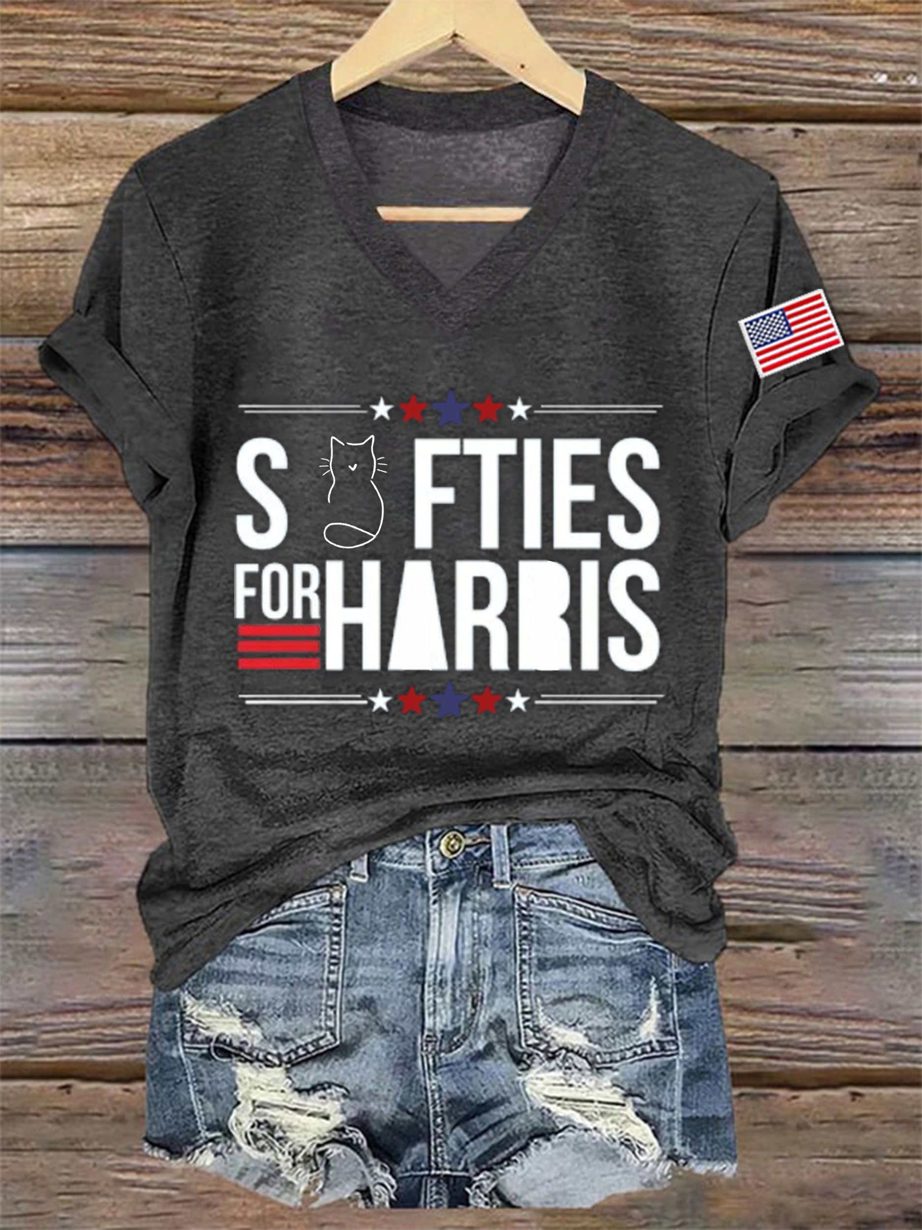 Women's La 2024 Swifties Printed Short-Sleeved T-Shirt