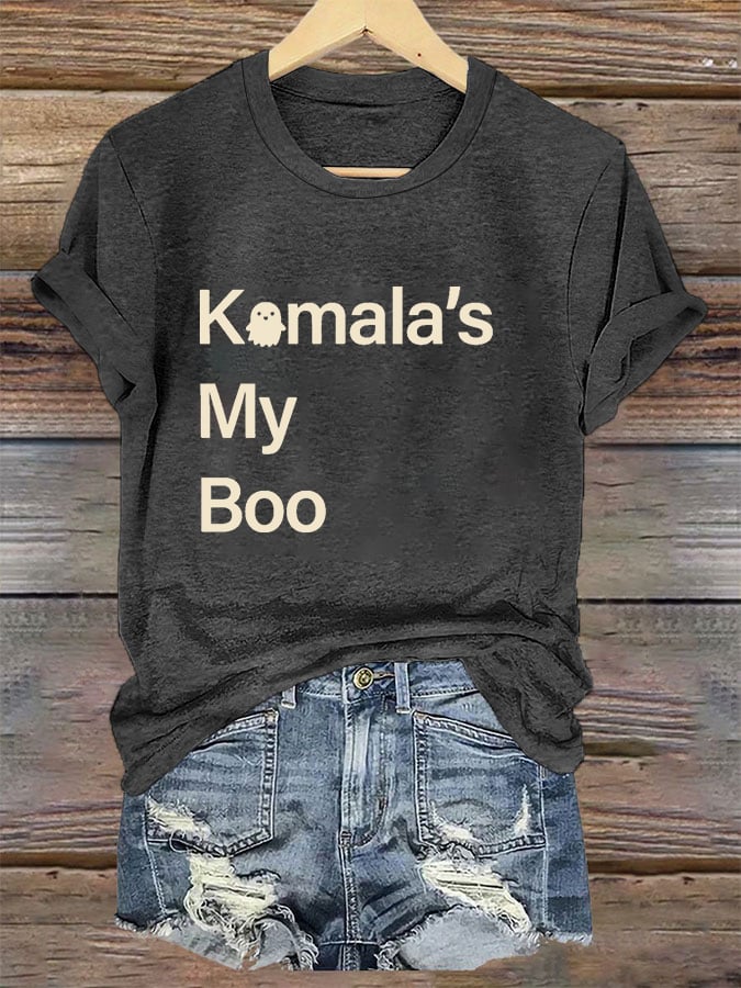 Women's Kamala's My Boo Print T-Shirt