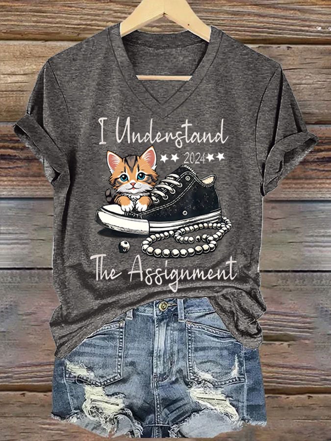 Women's I Understand The Assignment Print T-shirt