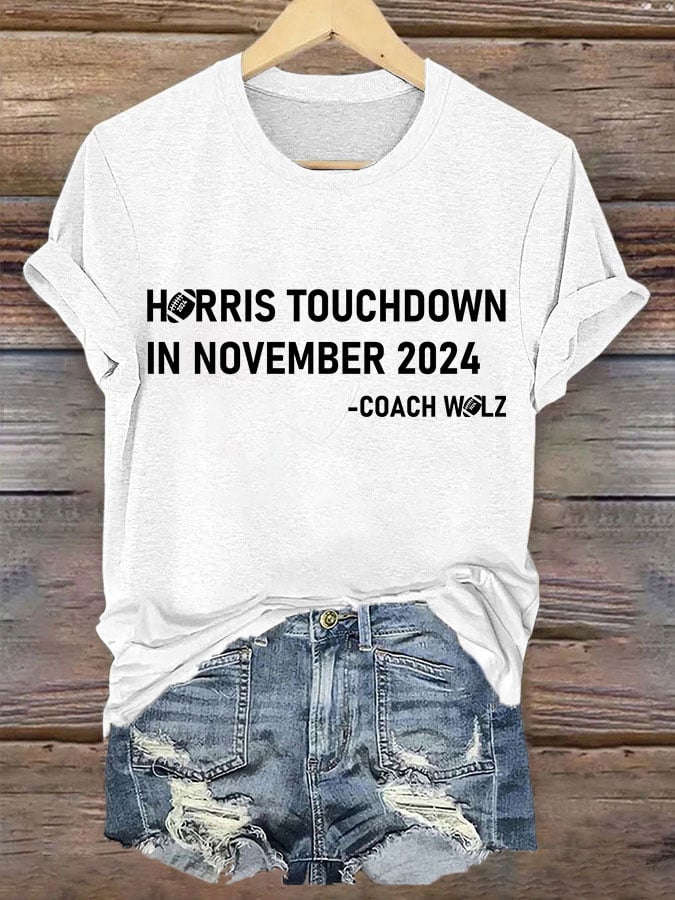 Women's TOUCHDOWN IN NOVEMBER Printed T-shirt
