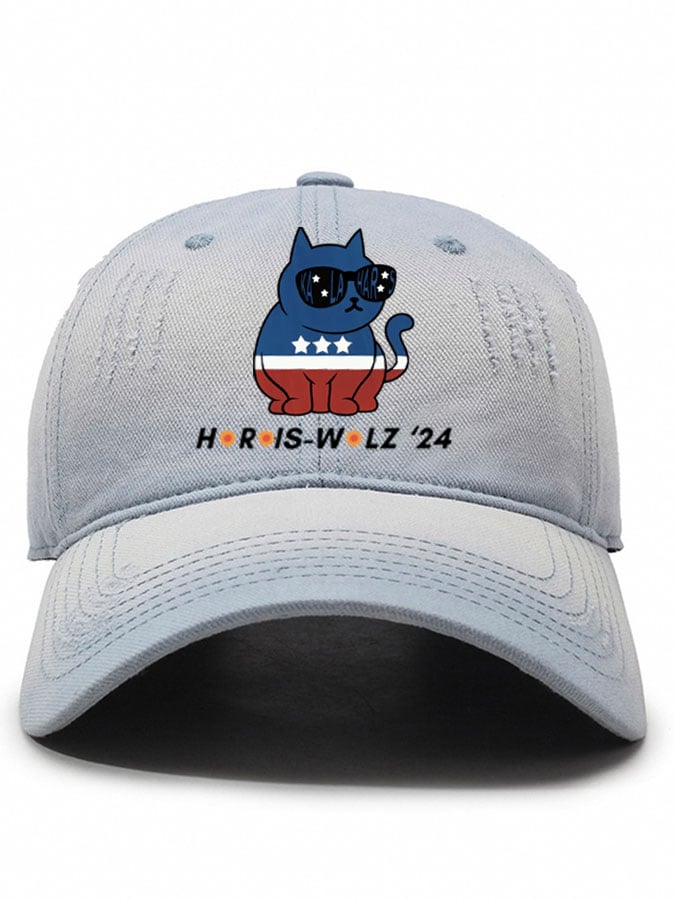Unisex La Cat Print Baseball Cap