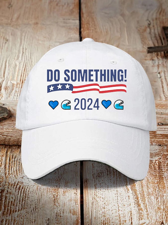 Unisex Blue Wave Do Something 2024 American Flag Hat