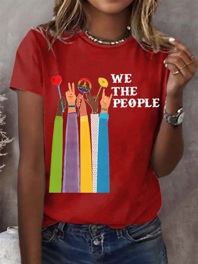 Women'S We The People Peace Printed T-Shirt