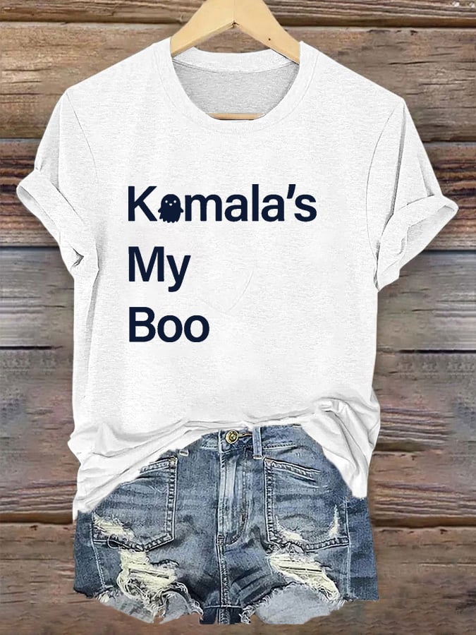 Women's Kamala's My Boo Print T-Shirt