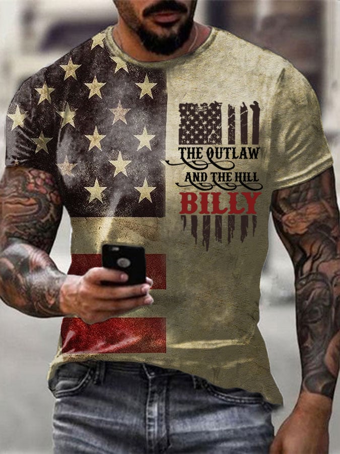 Men's The Outlaw and The Hillbilly Print T-Shirt