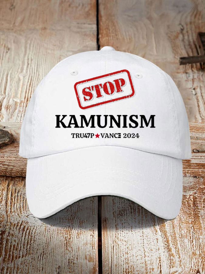 Stop Kamunism Print Hat