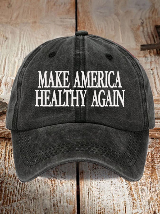 Unisex Make America Healthy Again Print Baseball Cap