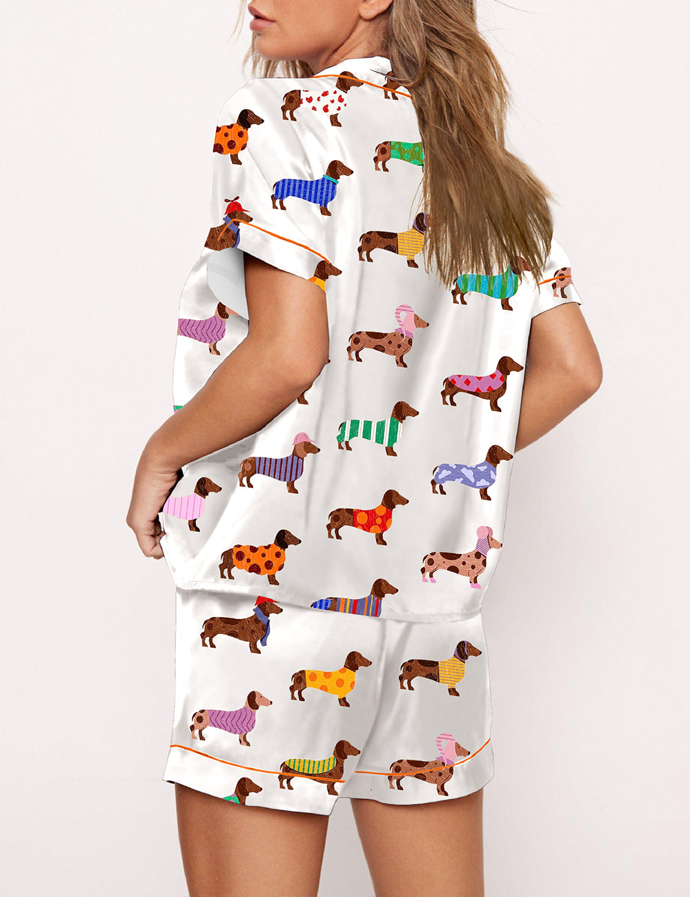 Women's Dachshund Cute Dog Pajama Set