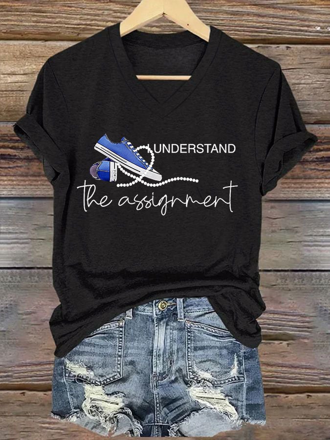 Women'S I Understand The Assignment Printed T-Shirt