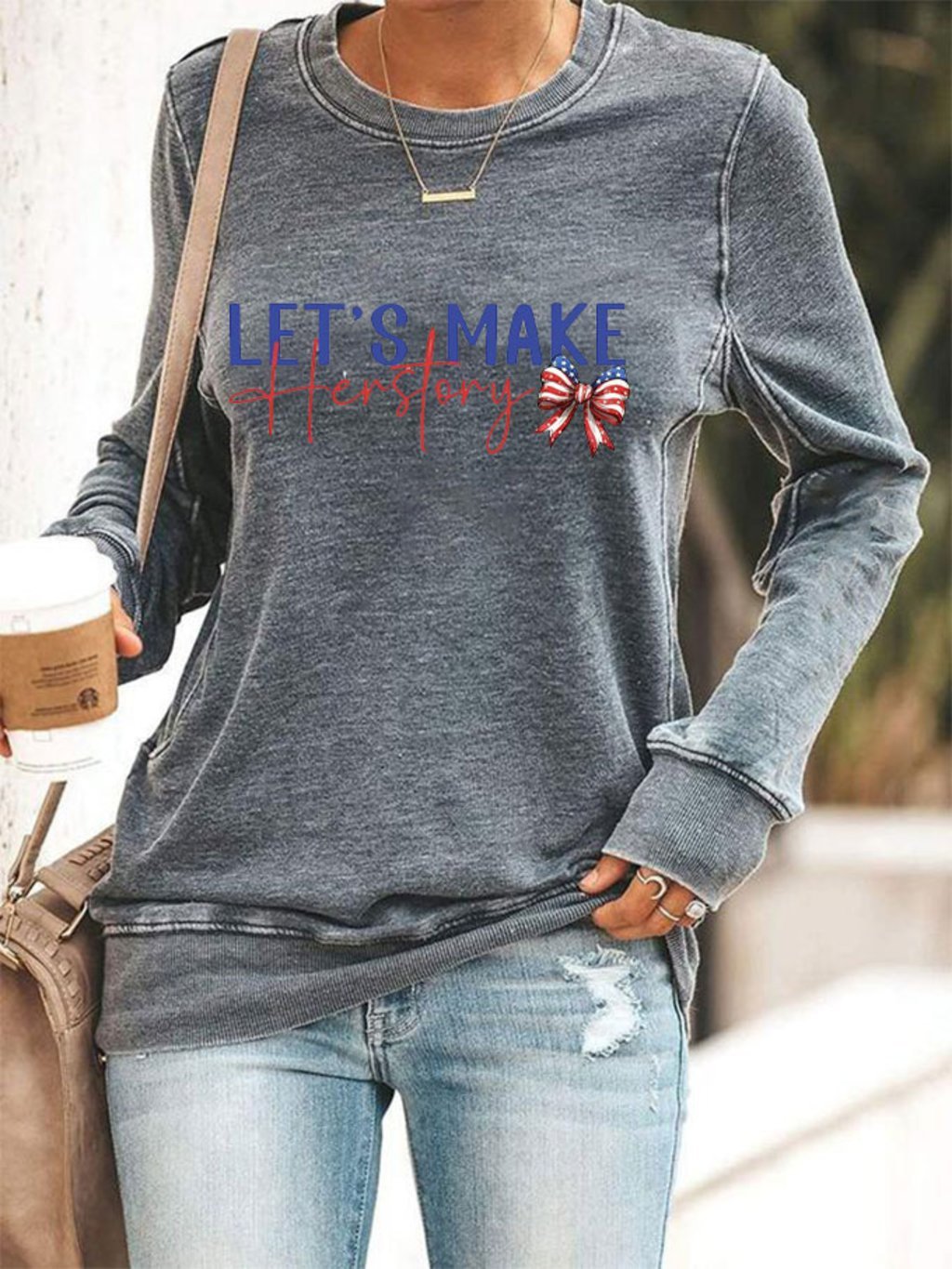 Women's Let's Make Herstory Printed Shirt