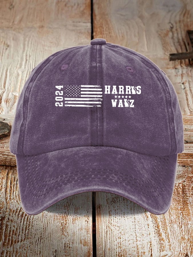 Unisex Harris Walz Print Print Baseball Cap