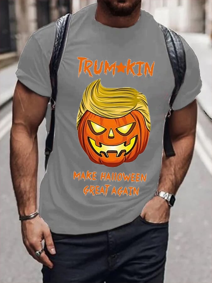 Men's 45-47 printed casual T-shirt