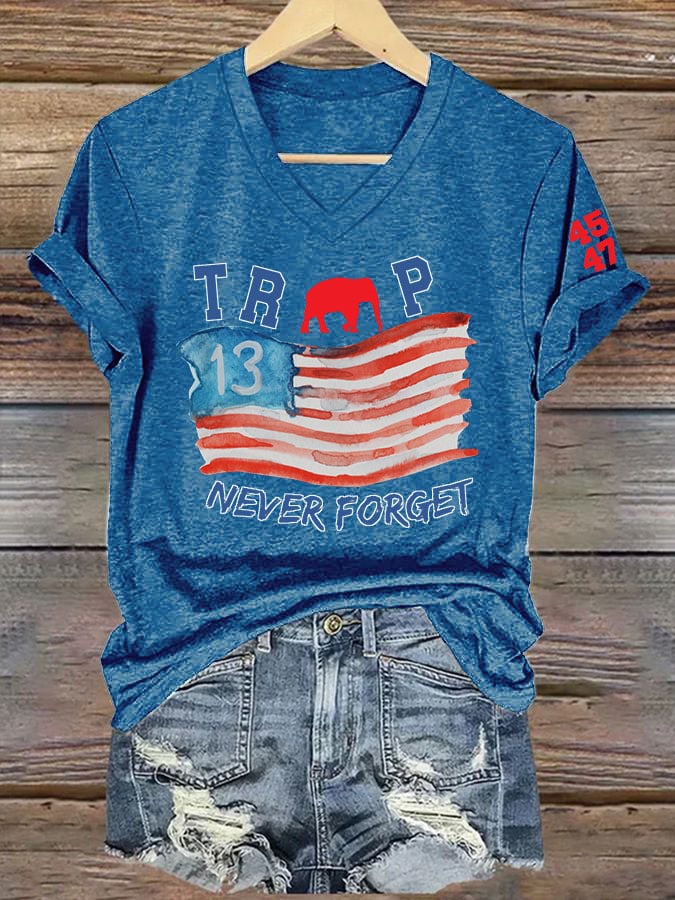 Women'S Remember The 13 Fallen Soldiers Printed T-Shirt