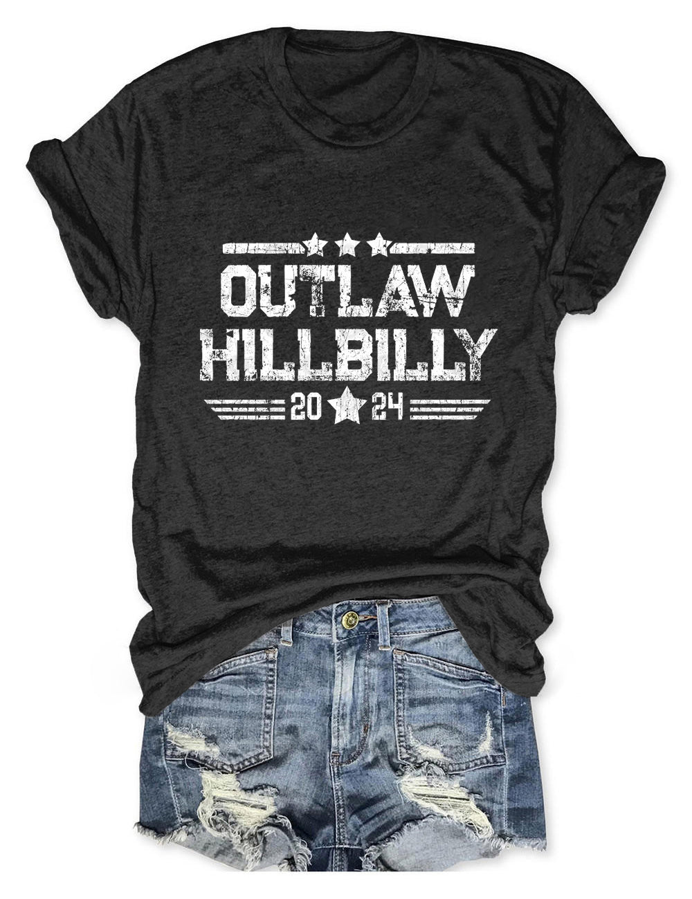 Outlaw Hillbilly 2024 Fight America Tee