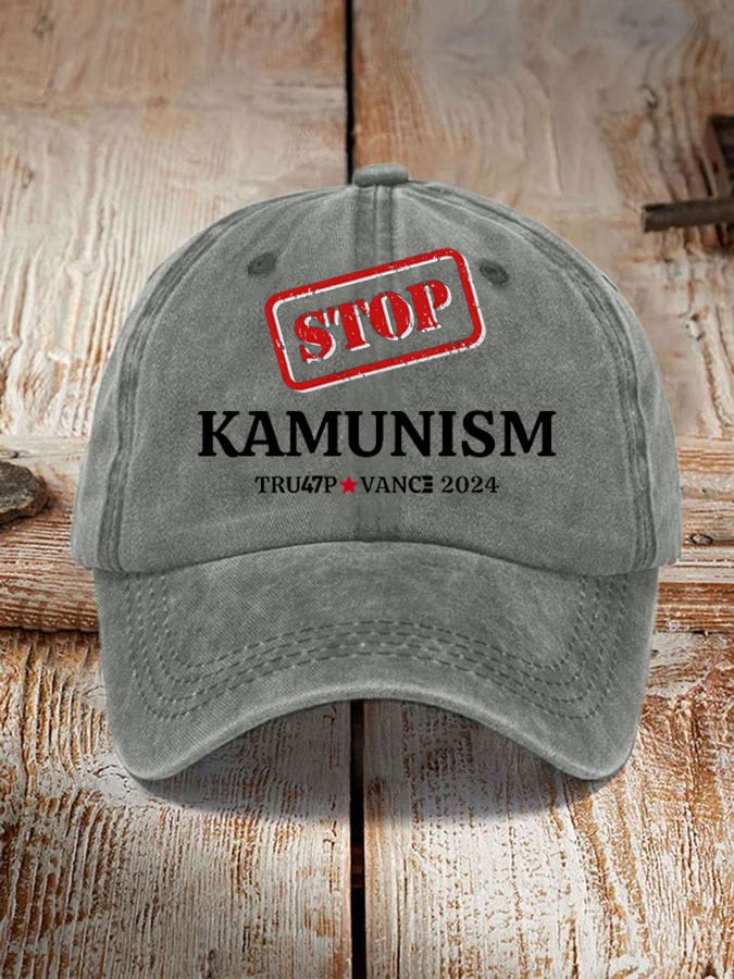 Stop Kamunism Print Hat