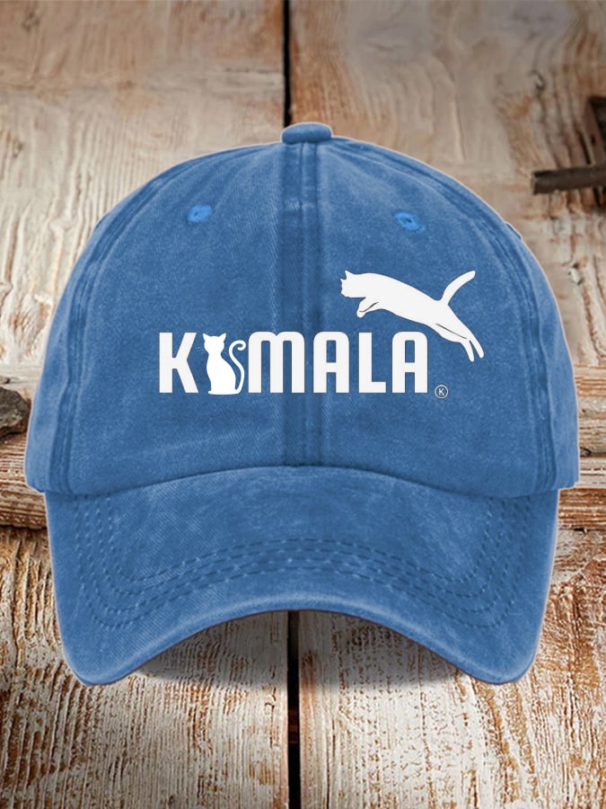 Unisex scab printed washed distressed hat
