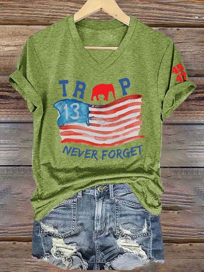 Women'S Remember The 13 Fallen Soldiers Printed T-Shirt